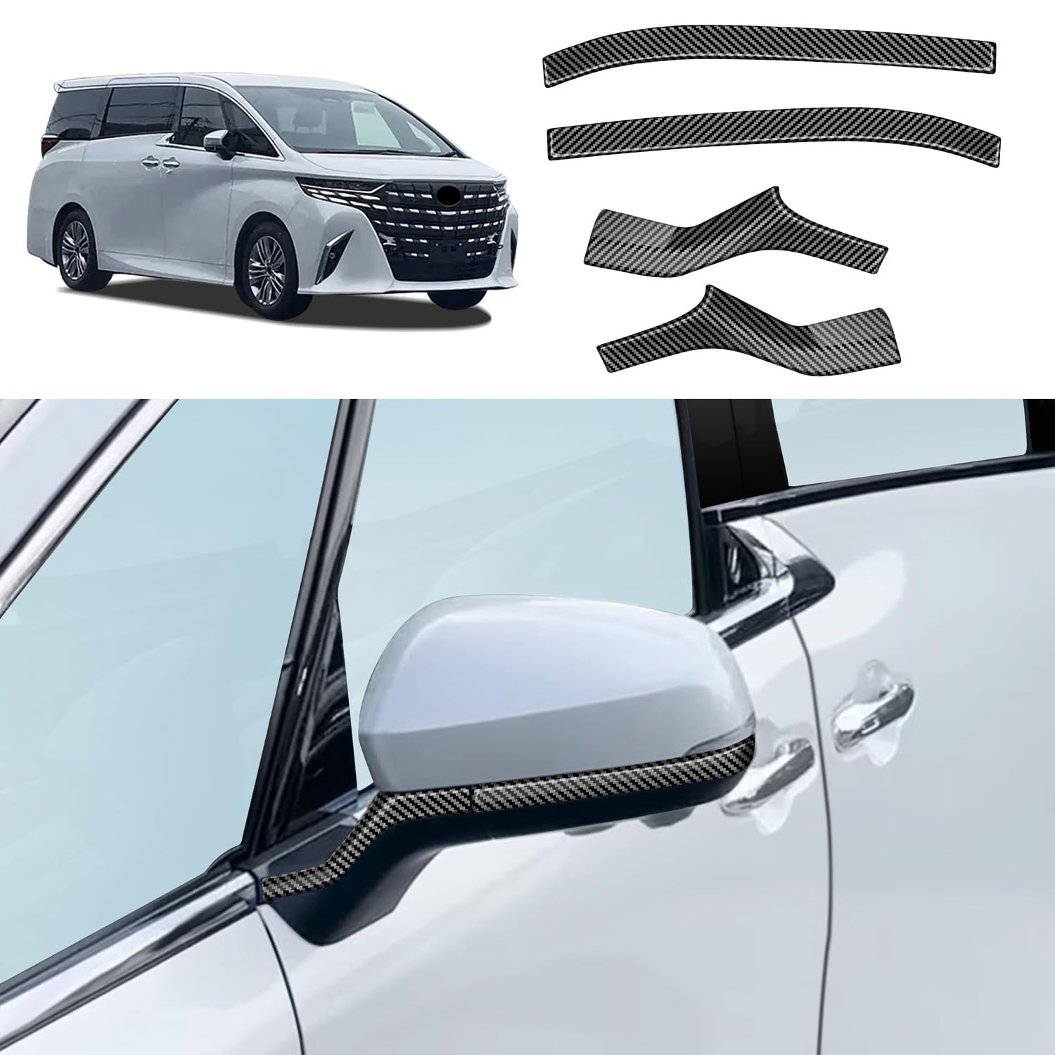 

YOFAMO Toyota New Alphard 40 Серия AAHH40W AAHH45W Vellfire 40 Серия Накладка на зеркало заднего вида