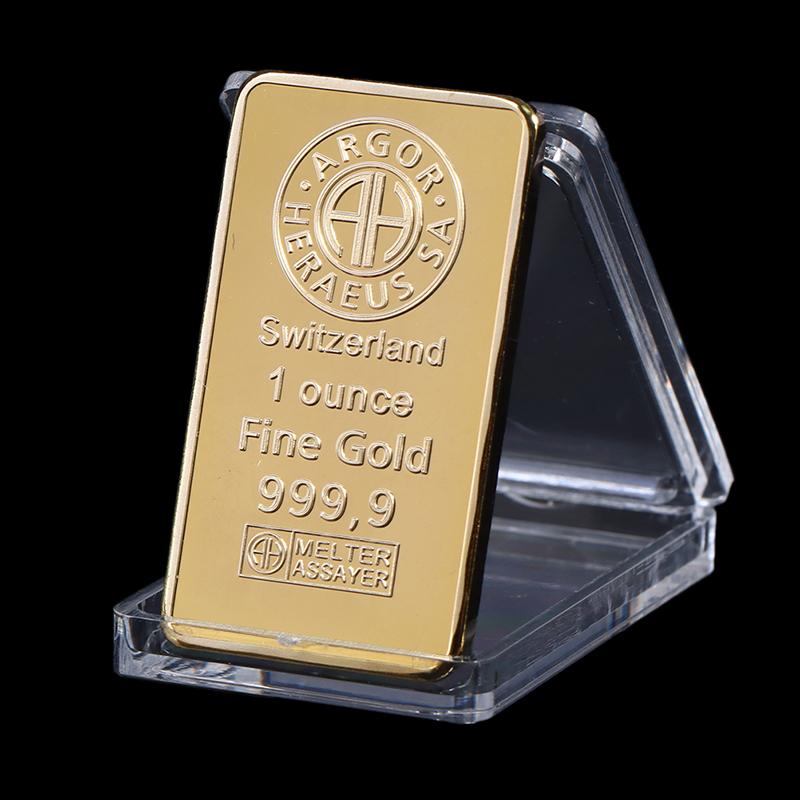 Gold Plated Credit Layered Bullion Bar Switzerland Credit Commemorative Coin