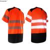 Neu eingetroffen Kurzarm Sicherheits-T-Shirt Orange Hohe Sichtbarkeit Reflektierendes Shirt Mit Taschen Hi vis Arbeitshemd