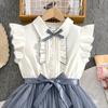 Vestito da Bambina in Rete di Seta alla Moda - Elegante Vestito da Principessa Estivo per Bambini