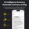 AI Voice Recorder APP Control AI Notetaking Device Transcribe & Summarization with ChatGPT Voice To Text Recorder Sound Recorder