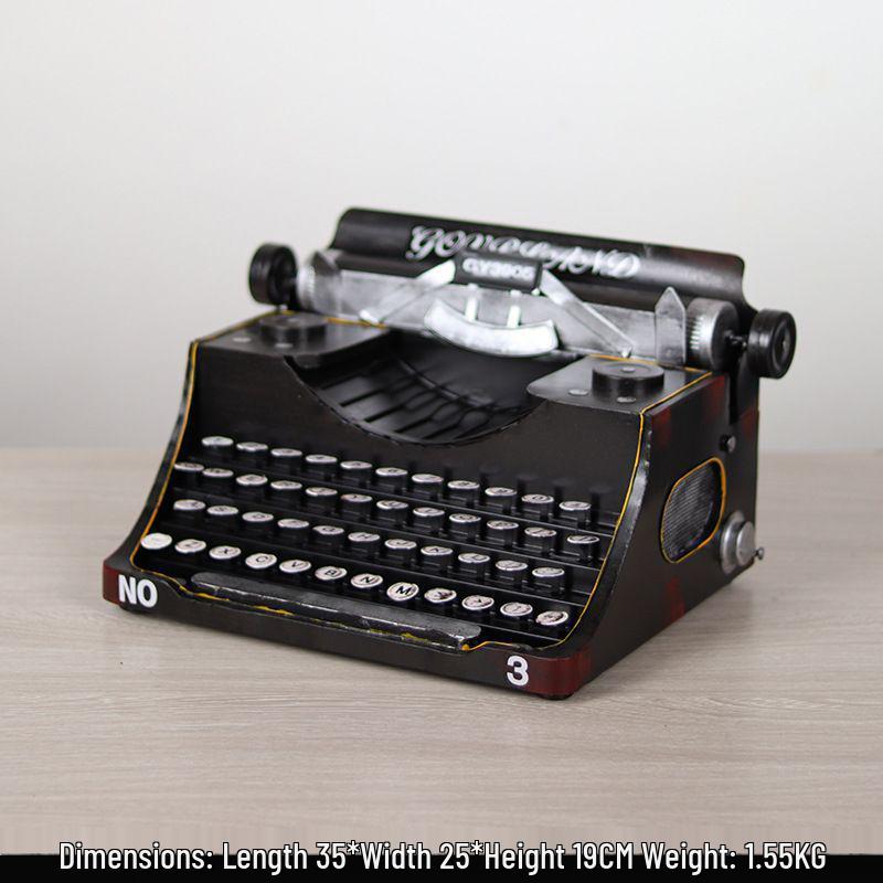 

Vintage Typewriter Model - Nostalgic Decor for Bookstores & Photography Props
