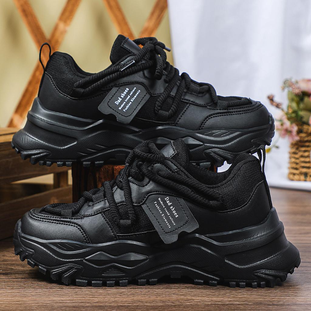 Chunky Shoes Women Trendy Platform Sneakers Height Increasing Sports Shoes Men Breathable Trainers Leisure Versatile Shoes