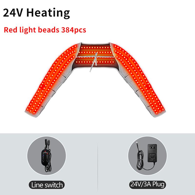 

Red Light Shoulder Protector/Frozen Shoulder/Back Stiffness Relief/Boosts Blood Circulation/Arm Massager Device/Family Gift UK-Plug