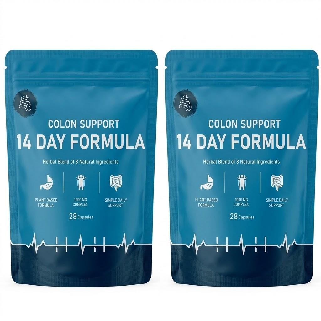 Colon Komplex - 28 Vegane Kapseln, Neue & Verbesserte 14-Tage-Formel, Nahrungsergänzungsmittel 2pack