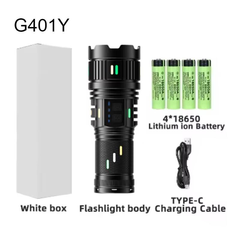 Ultra Powerful 100W LED Flashlight Super Bright Long Range Lantern Zoom Emergency Torch Camping Lantern Power Display Function