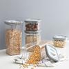 New Knob Sealing Tank Kitchen Transparent Dried Fruit Food Storage Tank Grain Storage Tank Square Sealing Box