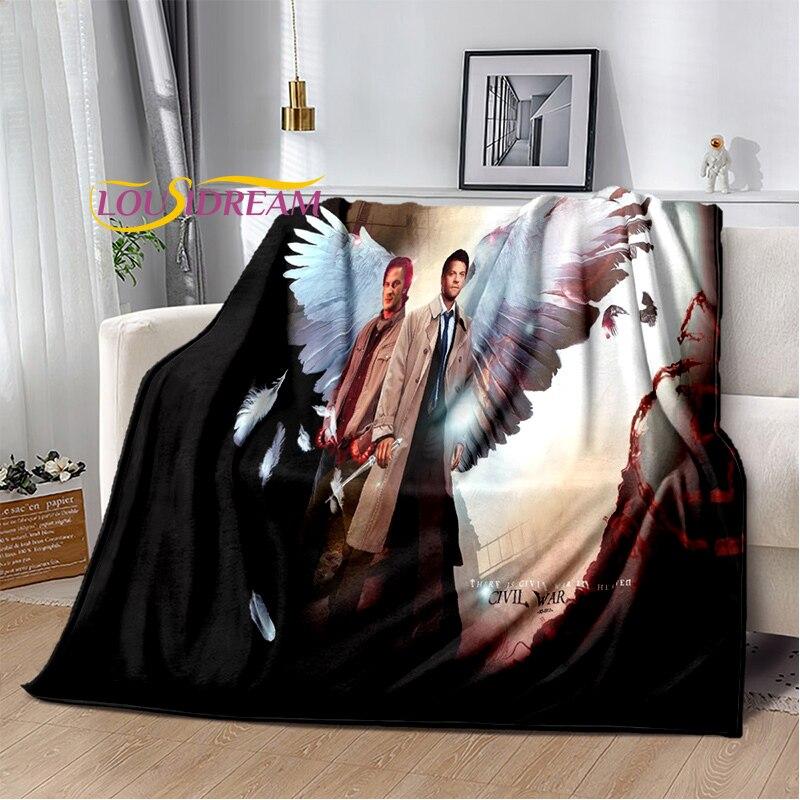 

Drama Supernatural Characters Blanket Couch Quilt Cover Travel super natural Throw Blanket Flannel Blanket Bedspread 150x200cm