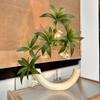 3D Printed Fake Water Banyan with Flowers Modern Home Decor Artificial Plant for Dining Room
