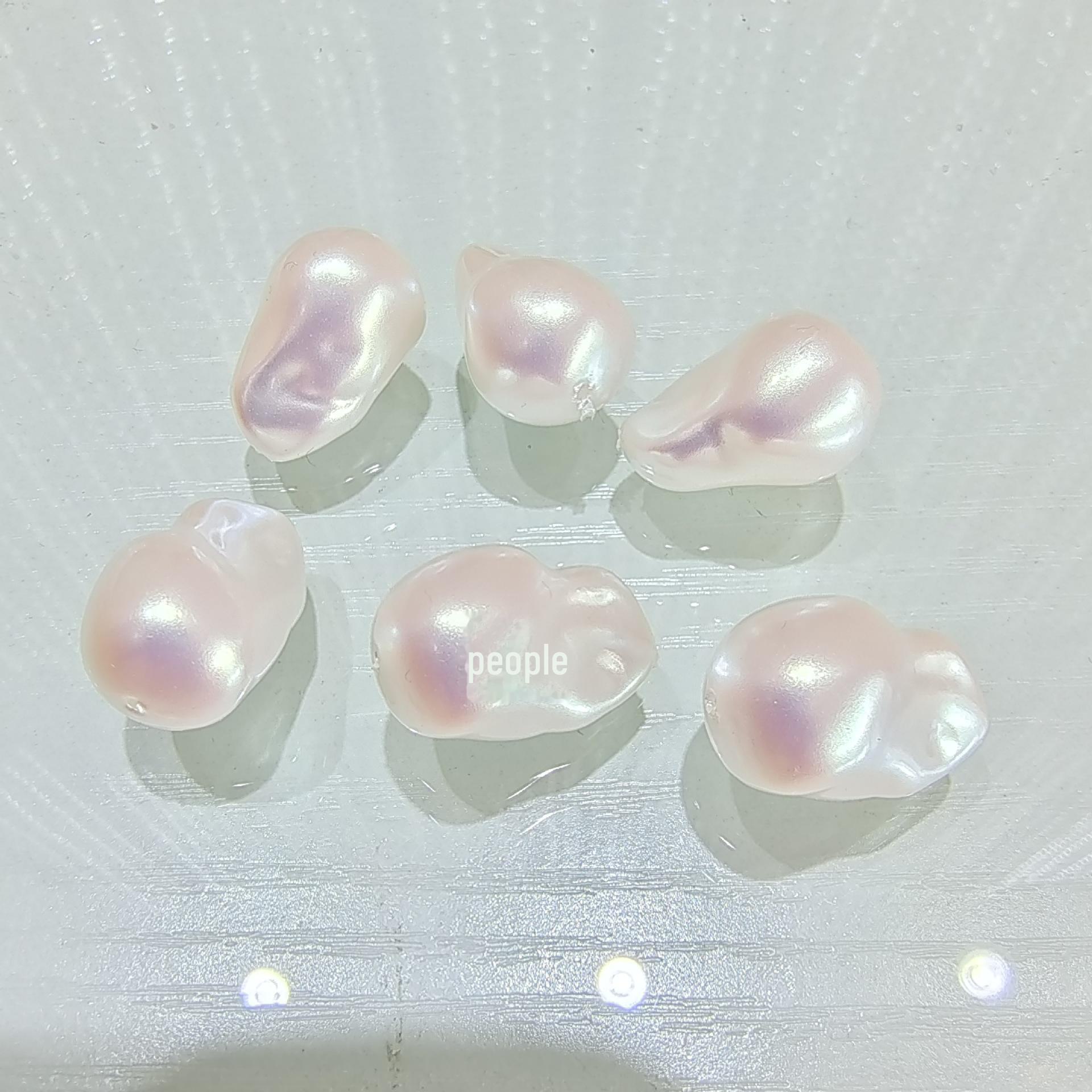 

Яркие фантазийные розовые барочные нерегулярные искусственные жемчужины для самодельных украшений 16*25 розовый