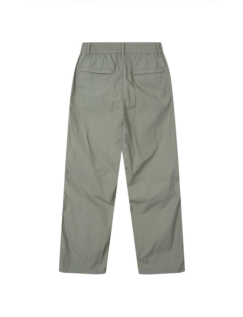 Enbiei Wide Parachute Woven Pants Khaki