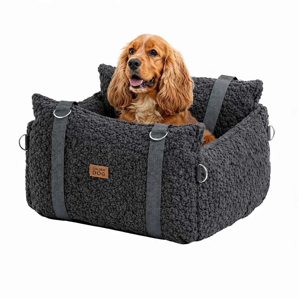 Joom Supermerchanteu Unisex Braun 3-In-1 Hundesitz/Hundebett/Hundetransportbox 3-In-1 Hundesitz/Hundebett/Hundetransportbox - Bouclé