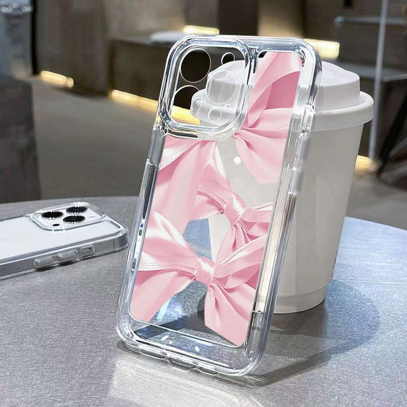Shockproof Soft Clear Phone Case For Xiaomi Redmi Note 12 13 Pro Plus 12S 11S 11 10S 10 Redmi 12 13C Cute Colorful Bowknot Cover