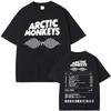 Arctic Monkeys Music Album Graphic Tshirt Men Women Vintage Hip Hop Street Style T Shirts Cotton Casual T Shirt