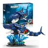1096Pcs, Ideas Sea Animal Building Blocks Toys Shark Building Blocks Set With Rotatable Link Component, Stem Toy For Kids Adults