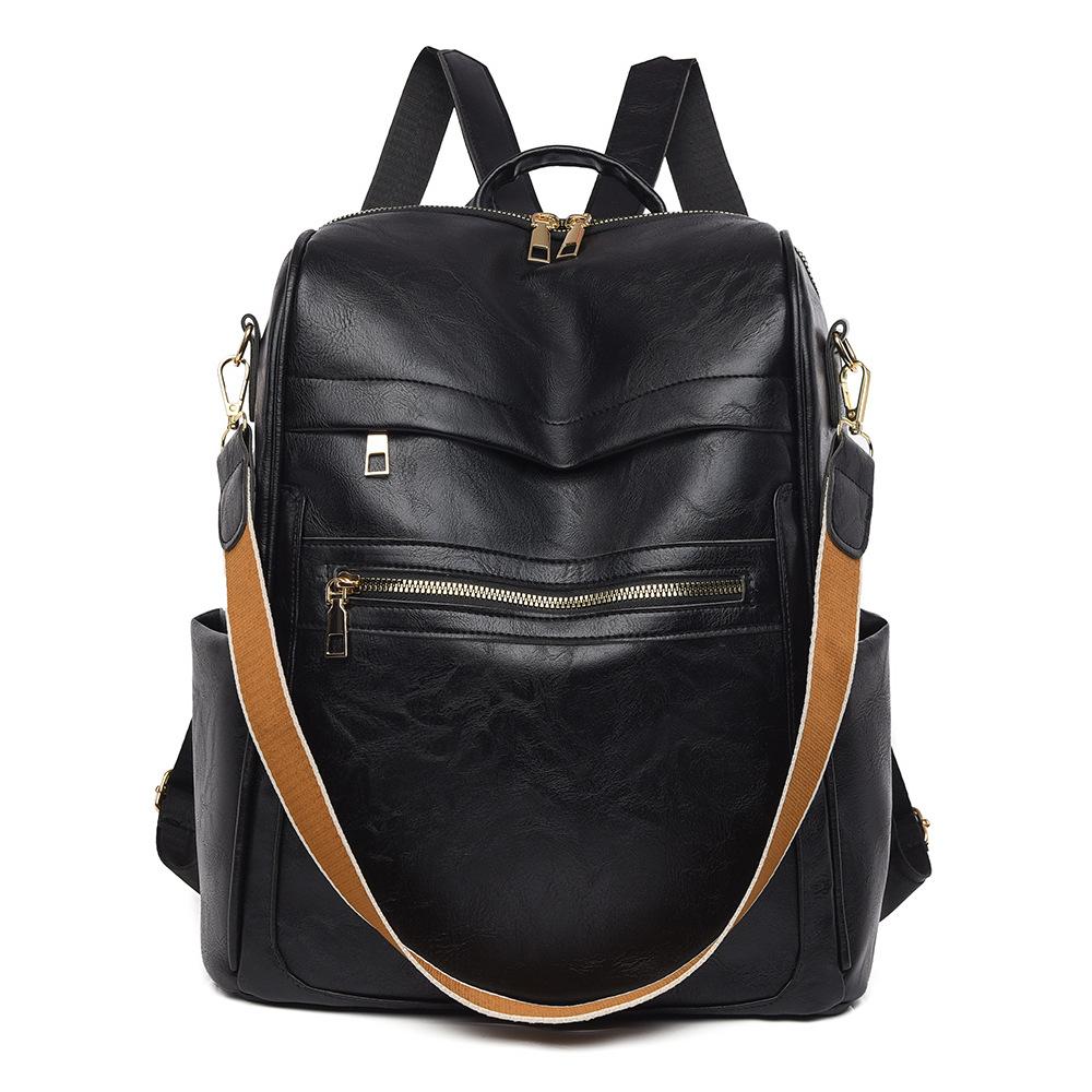 

Women s backpack simple niche fashion commuter school bag multi-functional storage shoulder bag average size