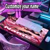 Custom Name Personalized Demon Slayer Pattern Mousepad, Laptop PC Desk Mat, Decorative Desk Mat for Home Keyboard Pad Gift