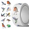 500 Bilder/Rolle Rollenaufkleberband Hot Spot Cartoon Bunt Vogel Handbuchmaterial Dekorativer Umschlagaufkleber