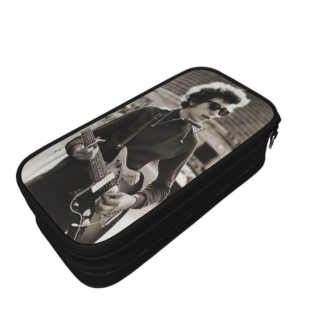 Large-capacity Pen Box Bob Dylan Singer Merch Double Layer Pencil Bag Girl Makeup Bags Perfect Gifts