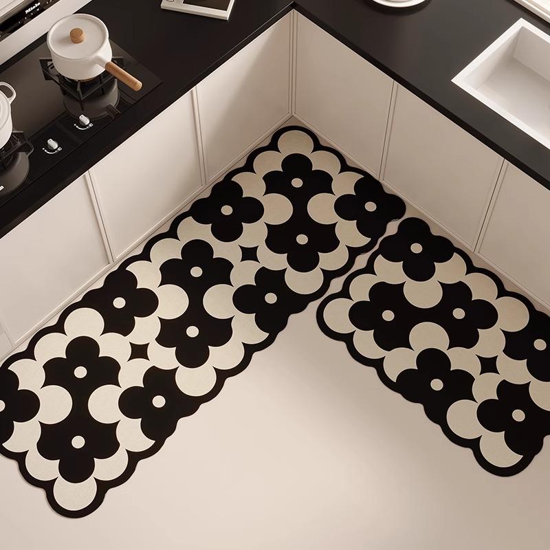 Non-slip Kitchen Floor Mat Diatom Mud Water and Oil Absorbing Rugs Home Decoration Absorbent Bathroom Anti-slip Bath Mat