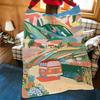Artist M-Marina E-Ester C-Castaldo Throw Flannel Cozy Print Blanket, Portable, Durable Machine Washable cute Cool