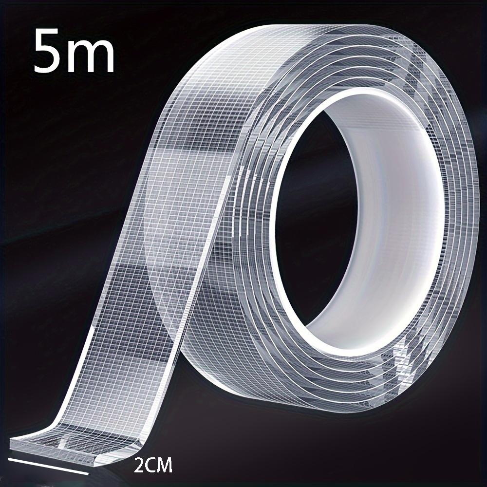 5m Ultra-Strong Nano Double-Sided Adhesive Tape - Clear, Removable & Waterproof - Heavy-Duty, Extra Sticky Strip for Endless Use