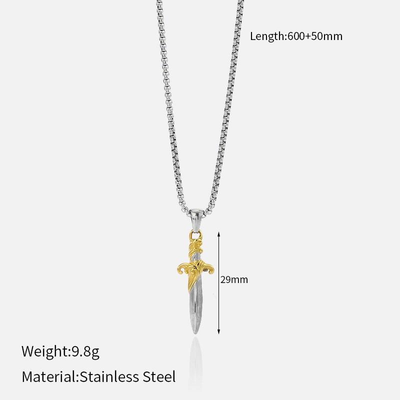 Vintage Minimalist Titanium Steel Cross Necklace Light Luxury Pendant Jewelry for Women Men