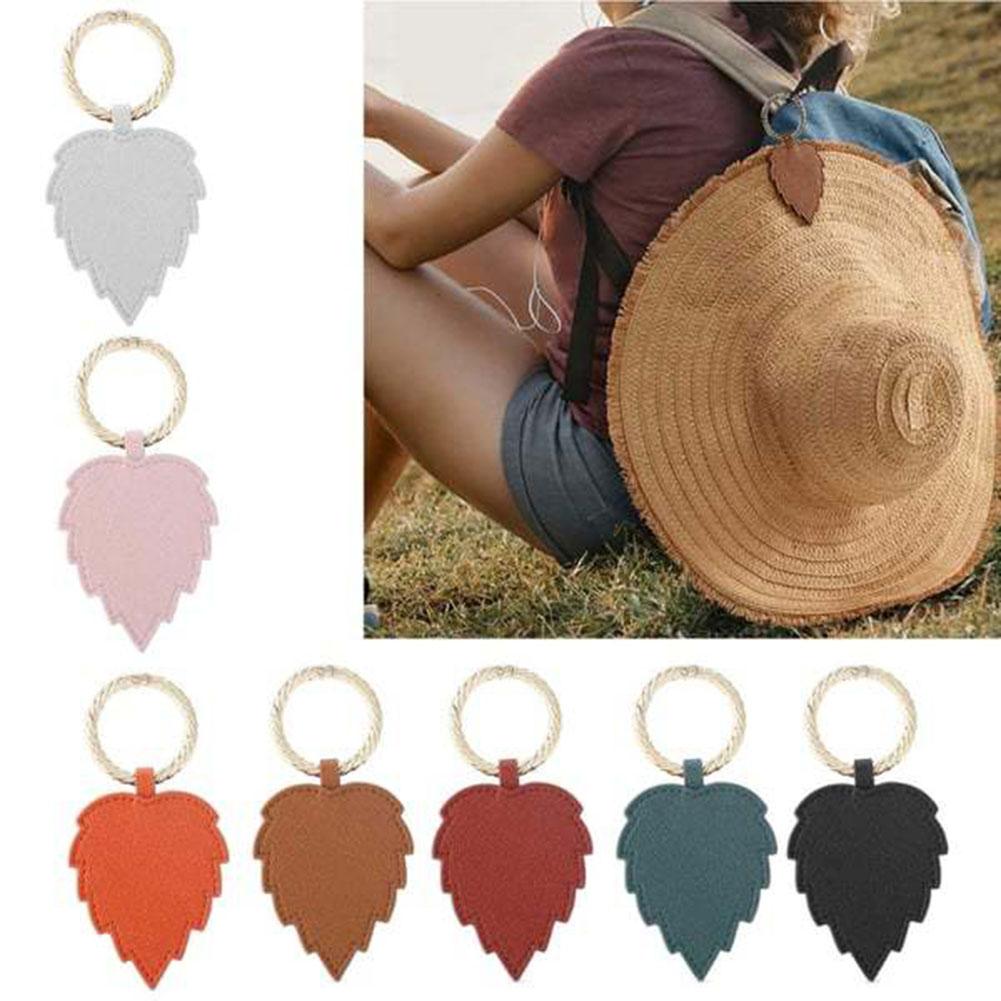 Love Heart Shape Hat Bag Clip PU kůže Kov zbrusu nový
