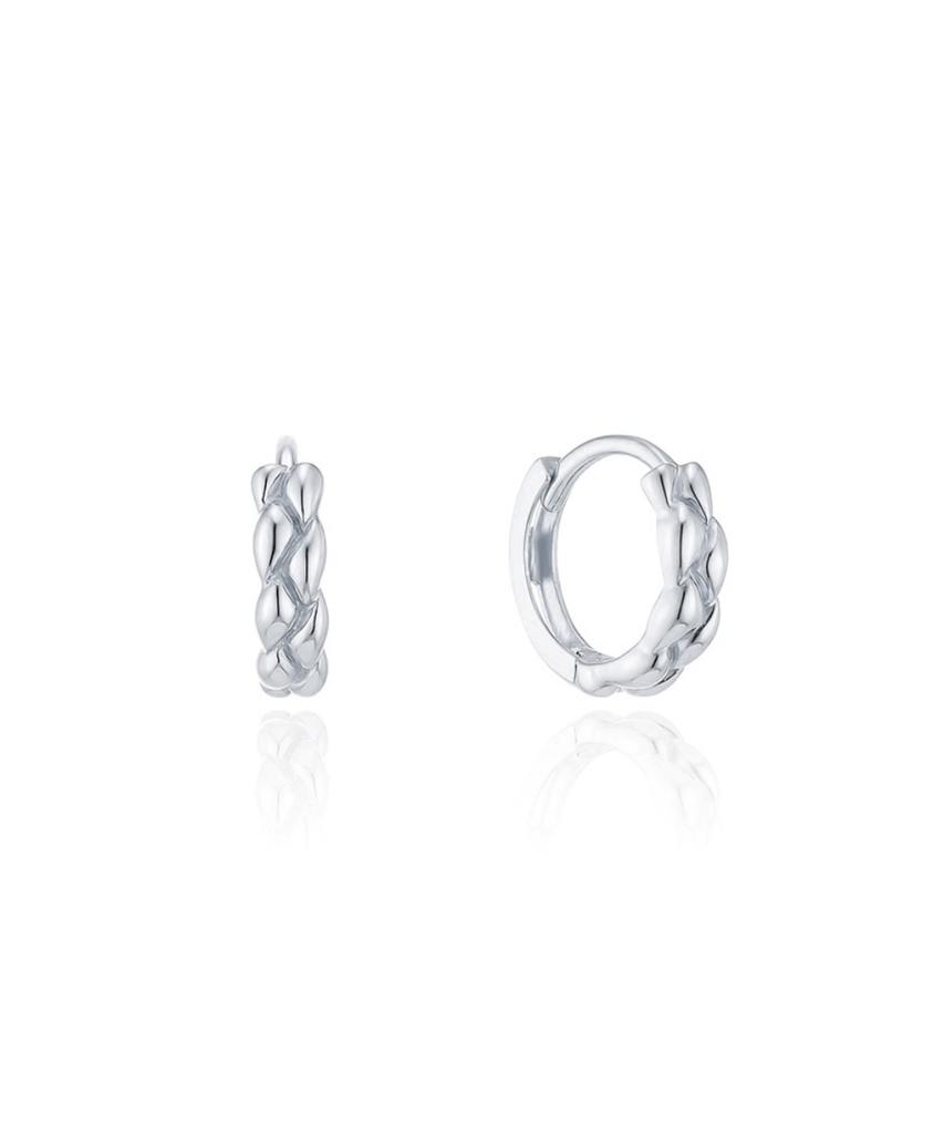 Lloyd Knot Pattern 5K Gold One-Touch Ring Earrings Lohq3006H