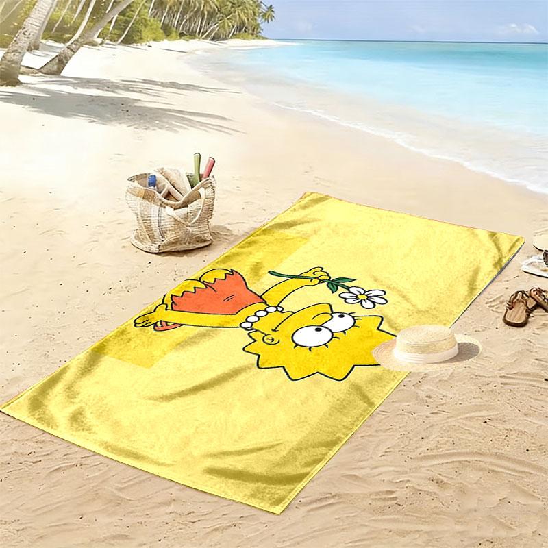 Lisa Print Beach Towel, Large Soft Quick Dry Towel for Beach Camping Swimming