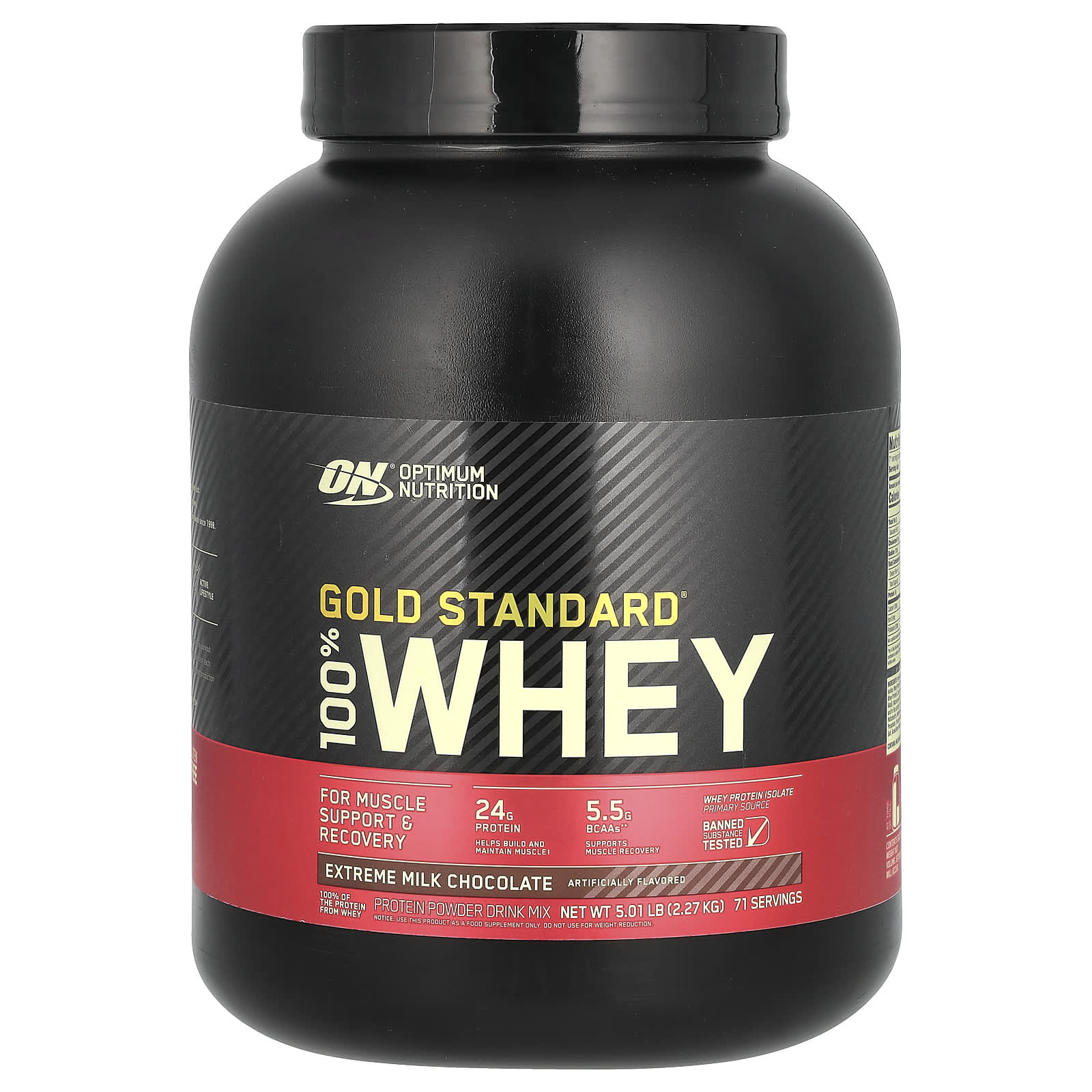 

Gold Standard 100% Whey, Extreme Milk Chocolate, 2.27Kg(5Lb)