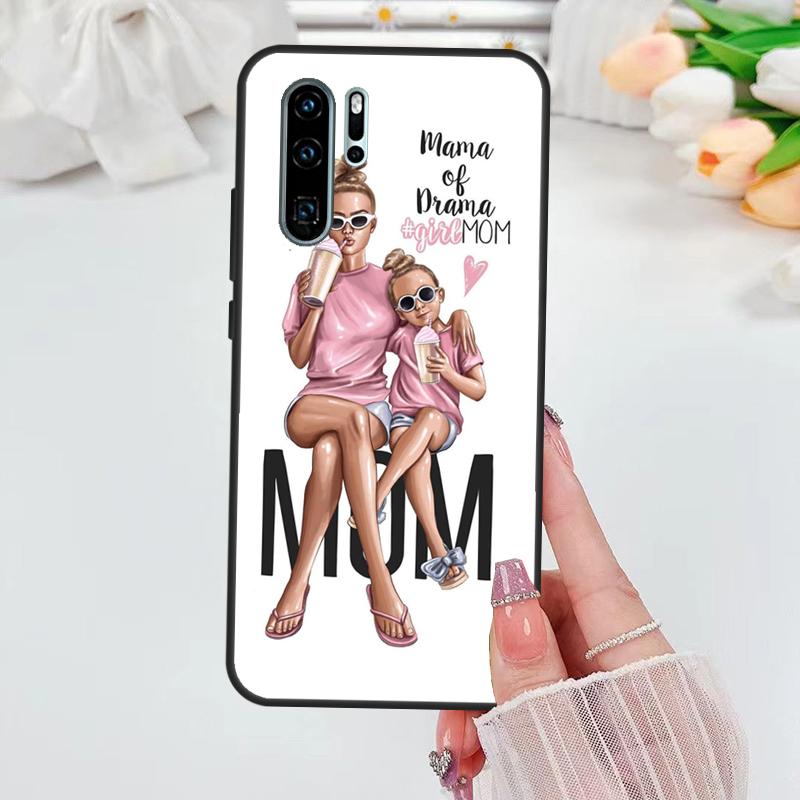 SUPER MOM MUM MOTHER MAMA CUTE BABY For Huawei Nova 12i 11i 8i 12s Y73 Y72 Y61 Y91 Y90 Y70 Y60 9 10 SE P30 P40 Lite P60 Pro Case