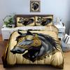 Elegant Black Horse. Bedding Duvet Cover Sets Duvet Covers Pillowcases Gifts (1 * Duvet Cover 2 * Pillowcases, Without Duvet Insert)