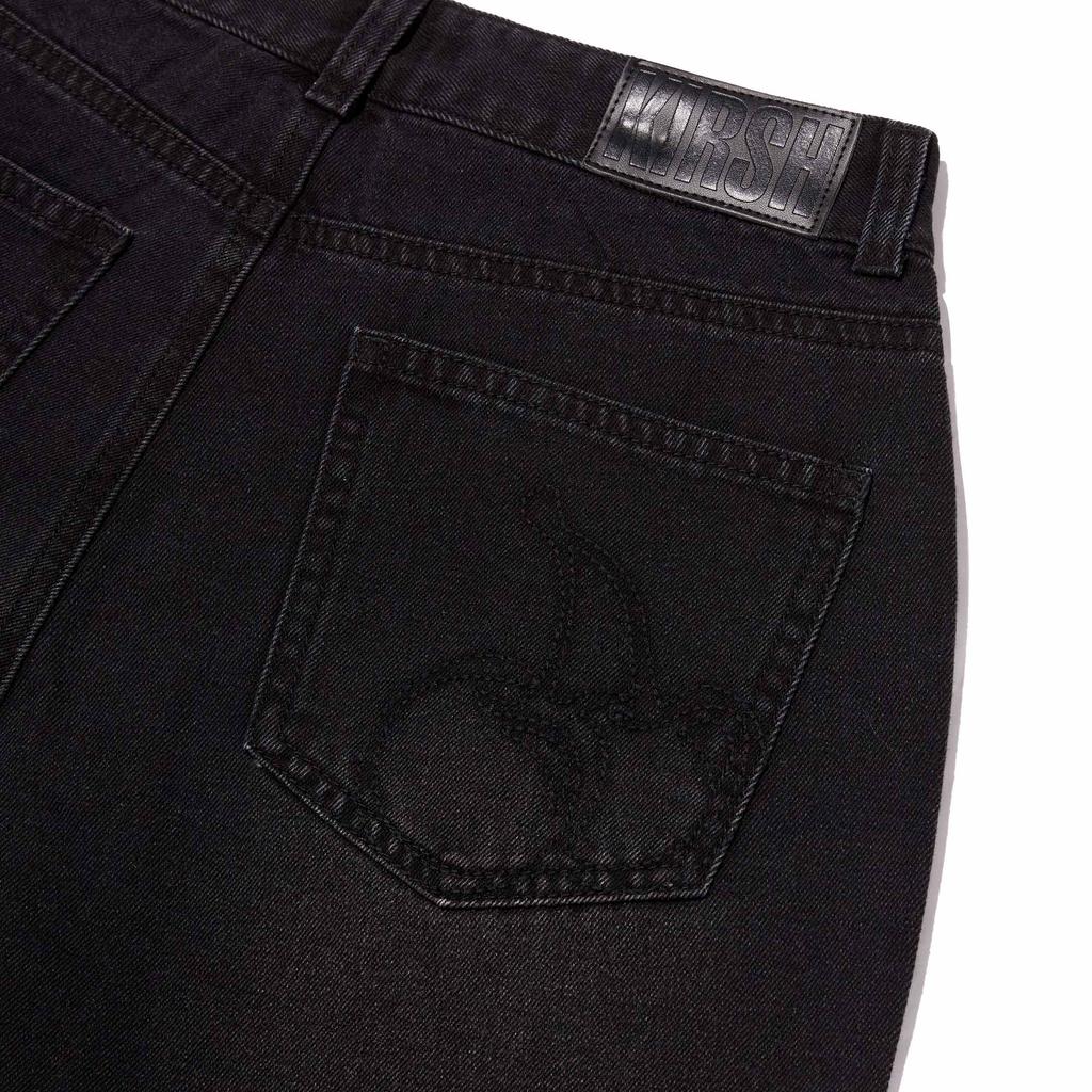 KIRSH Relaxed Fit Denim Pants [Black]