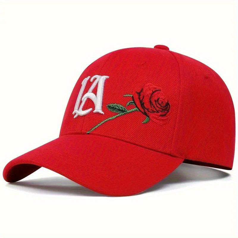 Fashion Cotton LA Leter Embroidery Baseball Caps Spring and Autumn Outdoor Adjustable Men Women Casual Snapback Sunscreen Hats