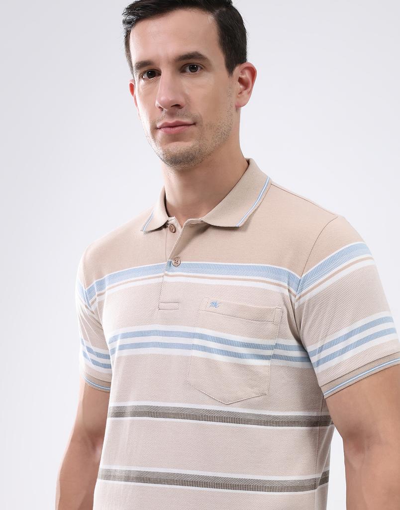 MONTE CARLO Men Collar Neck Half Sleeves T-Shirt