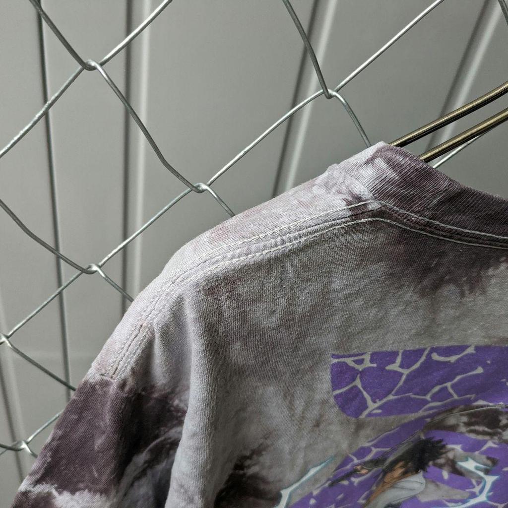 [USED] Vintage 2000s Naruto Shippuden Sasuke Curse Seal Chidori Anime T-Shirt