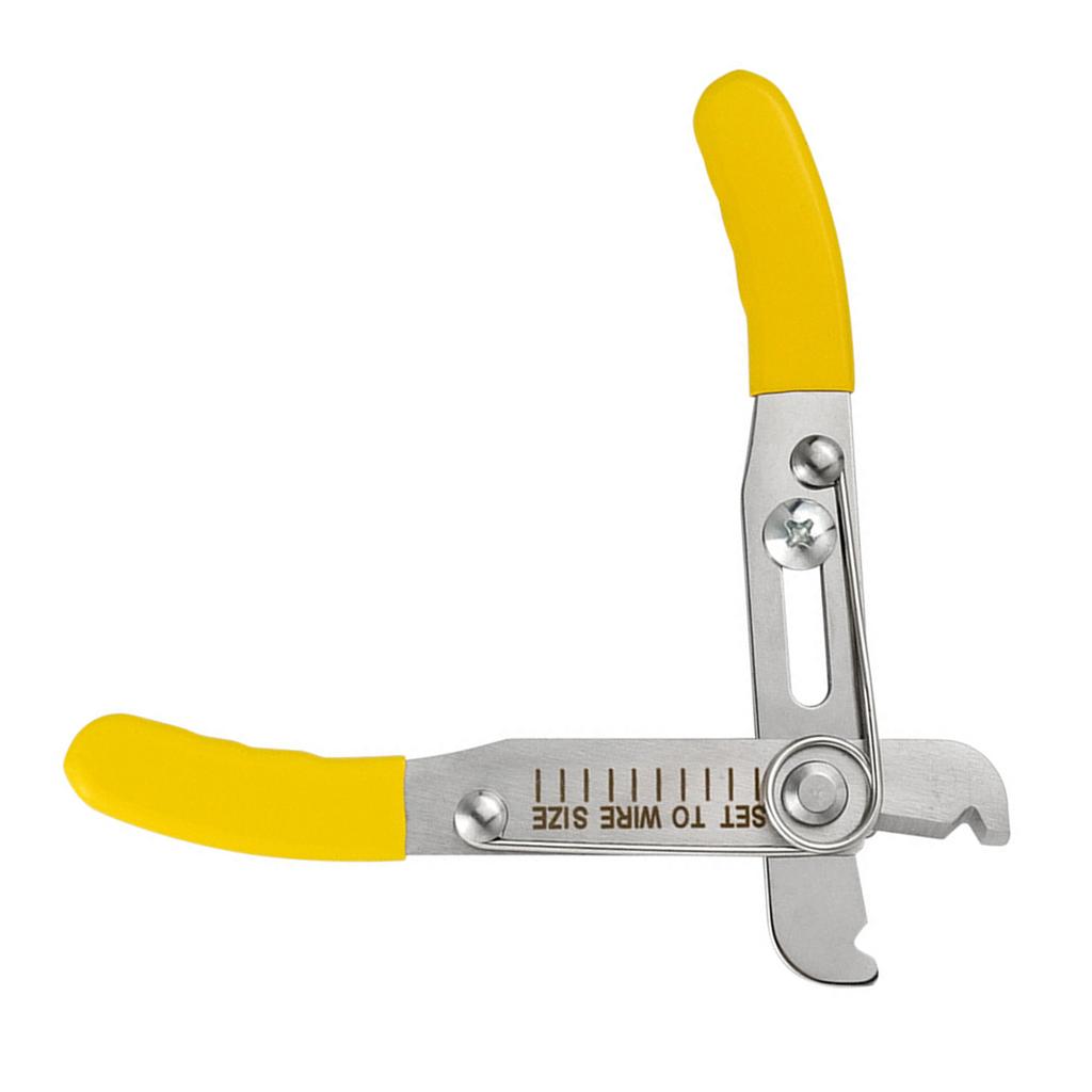 Electrician Tool Stainless Steel Wire Cutter And Stripper Nonslip PVC Grip For Copper Aluminum Cables 0.5-4mm