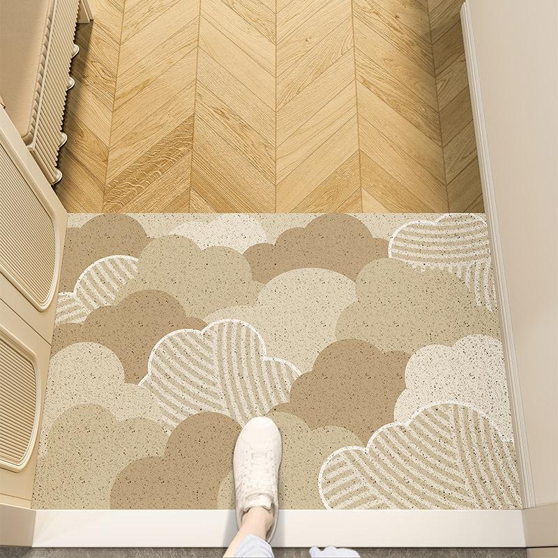 Entry Door Floor Mat Wire Ring Dirt-resistant Anti-slip Mat Porch Door Entrance Can Be Cut Foot Mat Shoe Change Area Dust Removal Entrance Door Mat