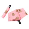 Windproof Three Fold Umbrella Featuring Capybara Print Sun& Rain Umbrella For All Weather Use Simplified Rib Structure