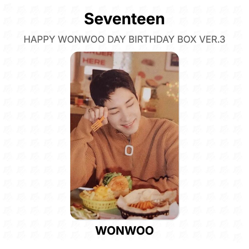 Seventeen HAPPY WONWOO DAY BIRTHDAY BOX VER.3 Official Photocard