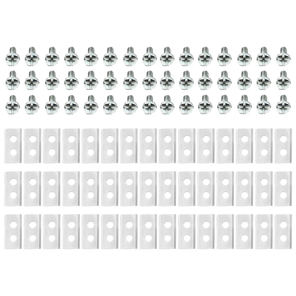 30Pcs Grass Cutter Blade Stainless Steel Automatic Moving Machine Blade Titanium Plating for Worx Landoid Lanmower WG754E WG791E