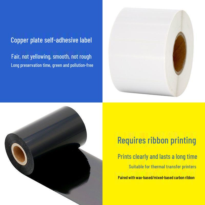 Color Printed Self-Adhesive Coated Paper Barcode Label Stickers for Clothing Hang Tags