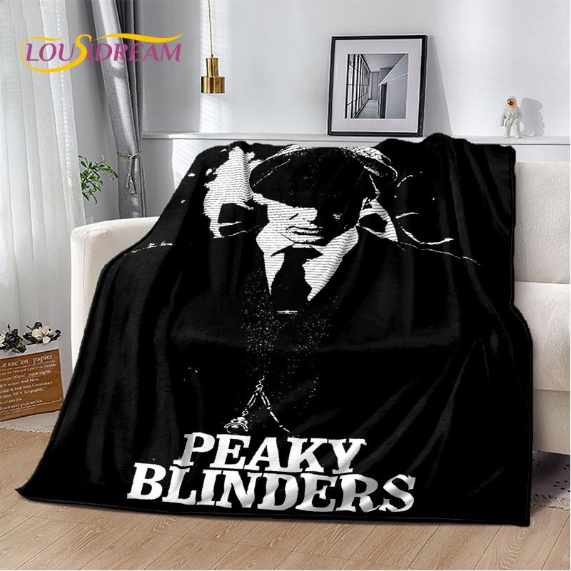 2025 New Tommy Shelby P-Peaky B-Blinders Soft Blanket,Soft Throw Blanket for Home Bedroom Bed Sofa Picnic Travel Cover Gift