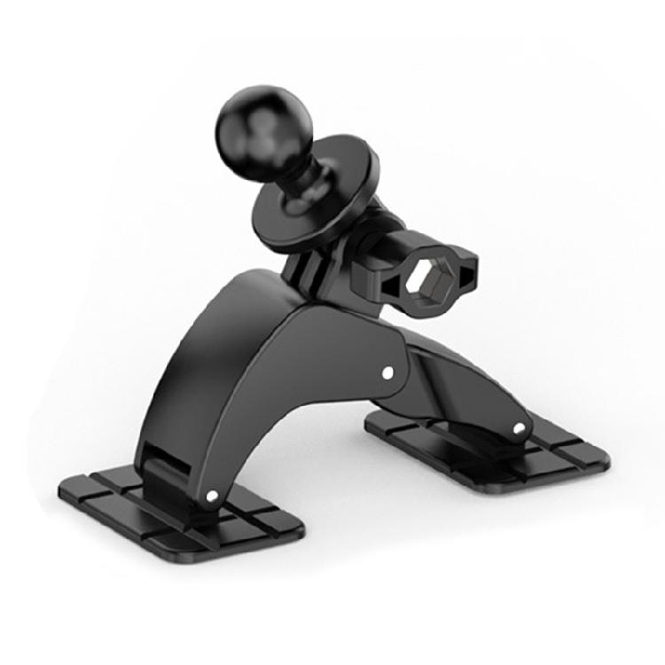 Adjustable Flexible Car Phone Bracket With 17mm Ball Socket Double Adhesive Base Full Rotation Dashboard Mounting System