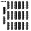 20 Pcs Clamp Connectors Greenhouse Frame Abs Black