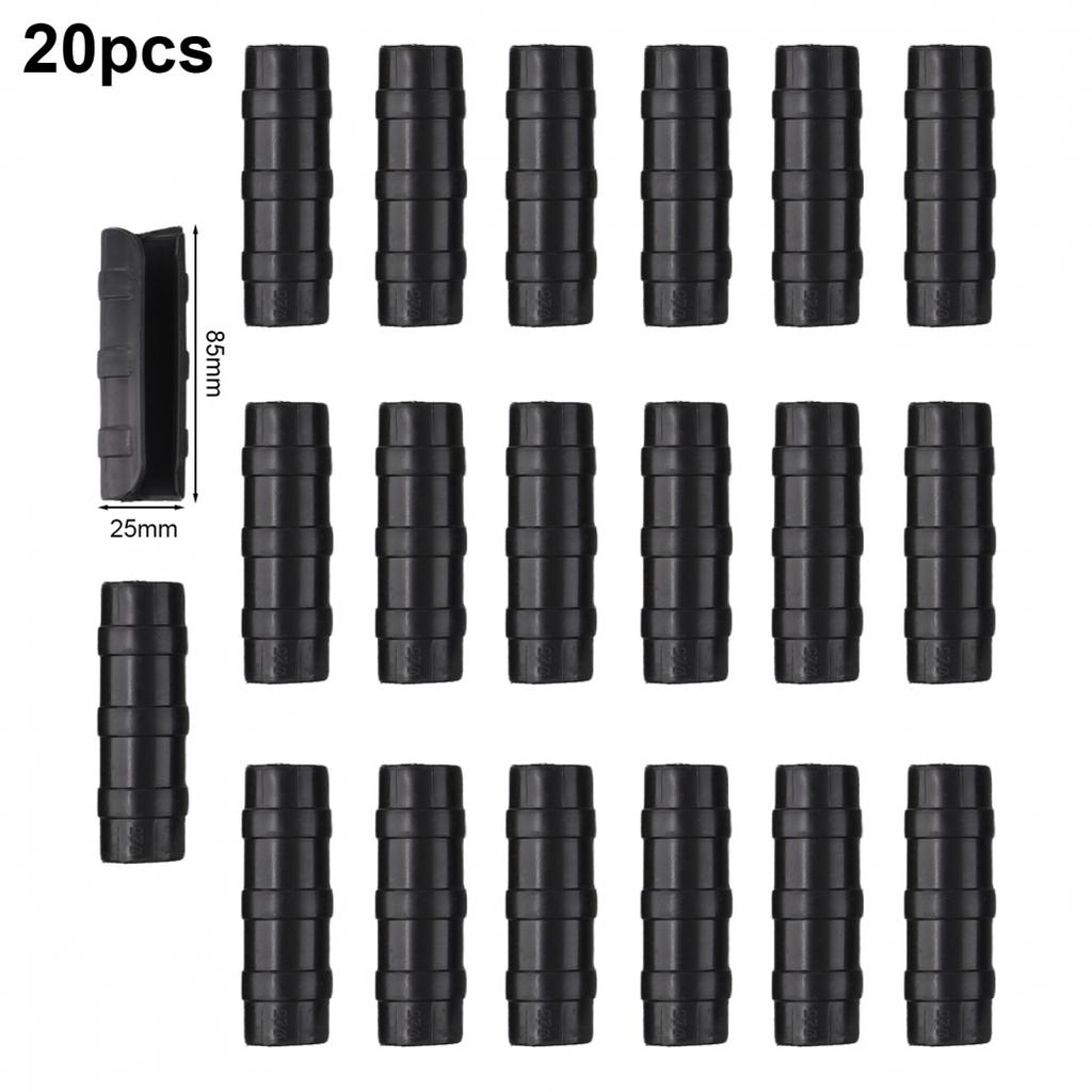 20 Pcs Clamp Connectors Greenhouse Frame Abs Black