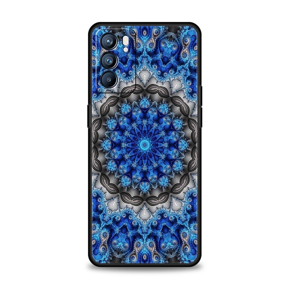 Retro Circular Totem Design Phone Case For Oppo A17 A31 A54 A57 A78 A79 A98 Find X5 X6 Reno 6 7 8 10 11 12 13 F Pro 5G Soft TPU
