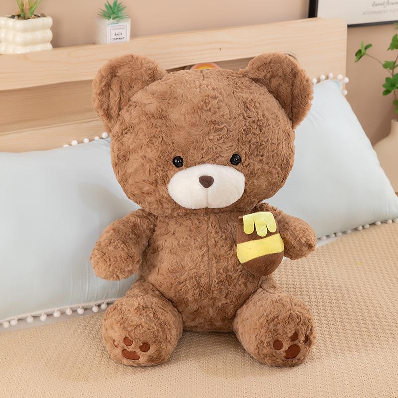 

Плюшевая игрушка Медведь с горшочком меда Заяц Мультяшная кукла Детская подушка Подарок на день рождения 30 cm