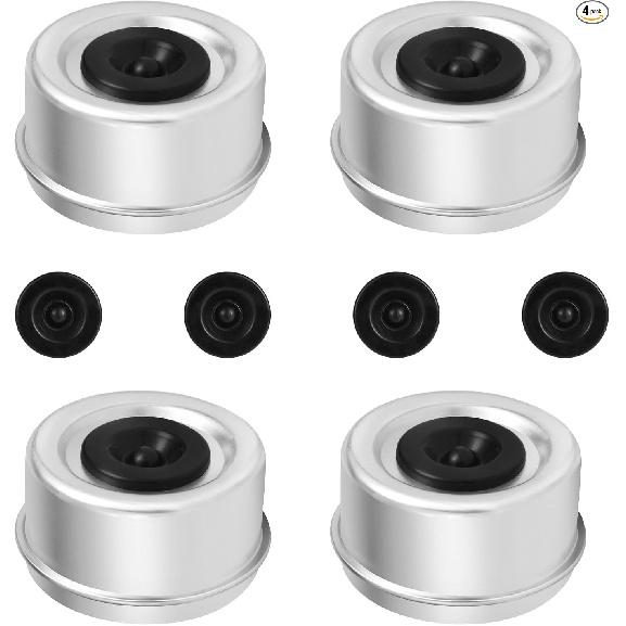 4Pack 2.72'' Trailer Hub Cap Trailer Wheel Bearing Dust -2.72 inch/69.1 mm